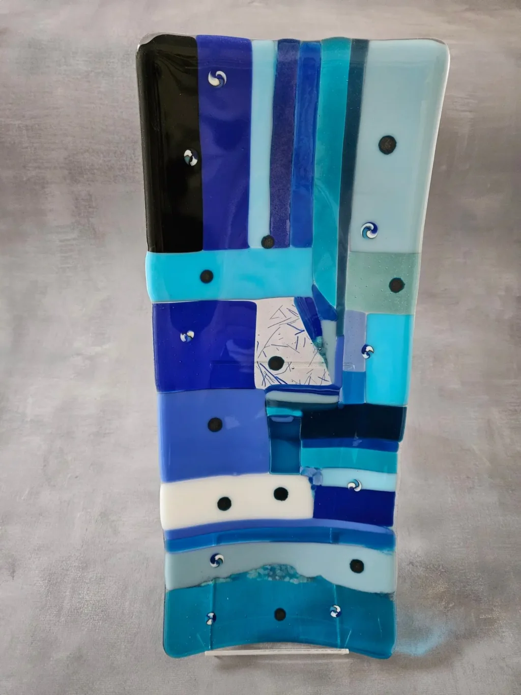 "Blue Rhythms" Tray 14" x 6" - Image 2