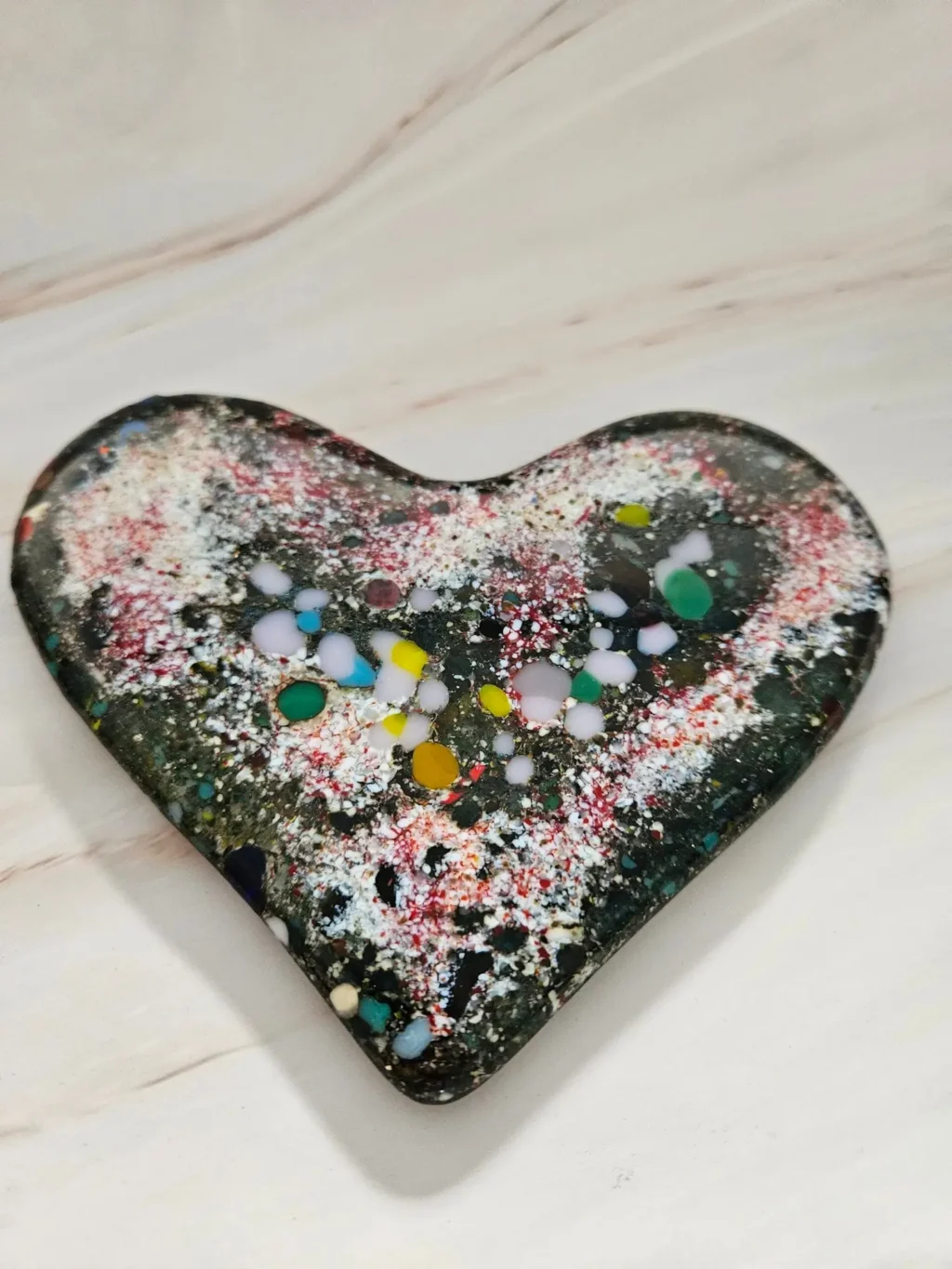 "Starry Love" Heart 5" x 6" - Image 2