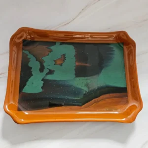 “Desert Mirage” Tray 8″ x 11″ - Fused Glass