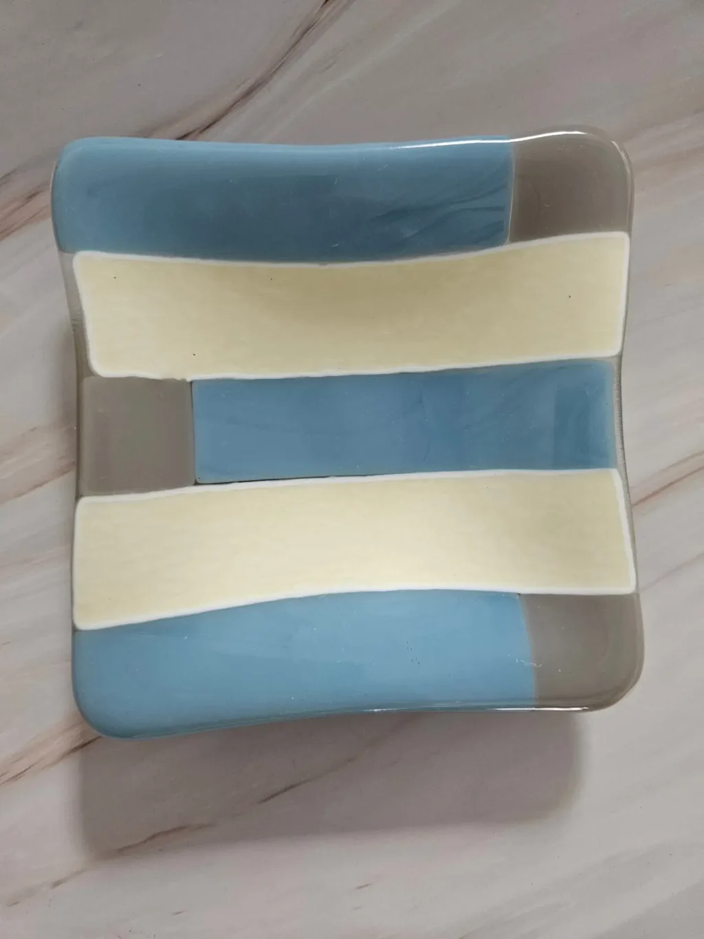 "Stylish Stripes" Small Dish 5" Square - Image 3