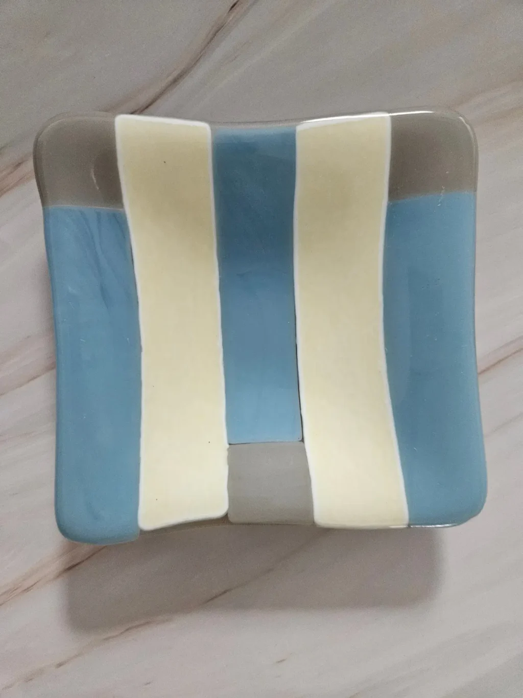 "Stylish Stripes" Small Dish 5" Square - Image 2