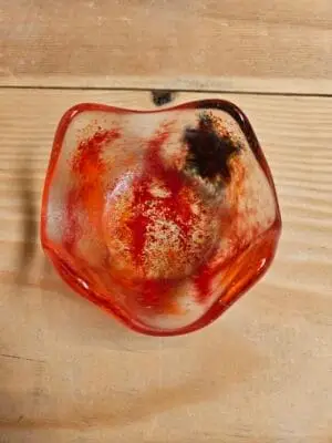 "Fiery Crest" Votive Candle Holder 3" x 3" - Image 2