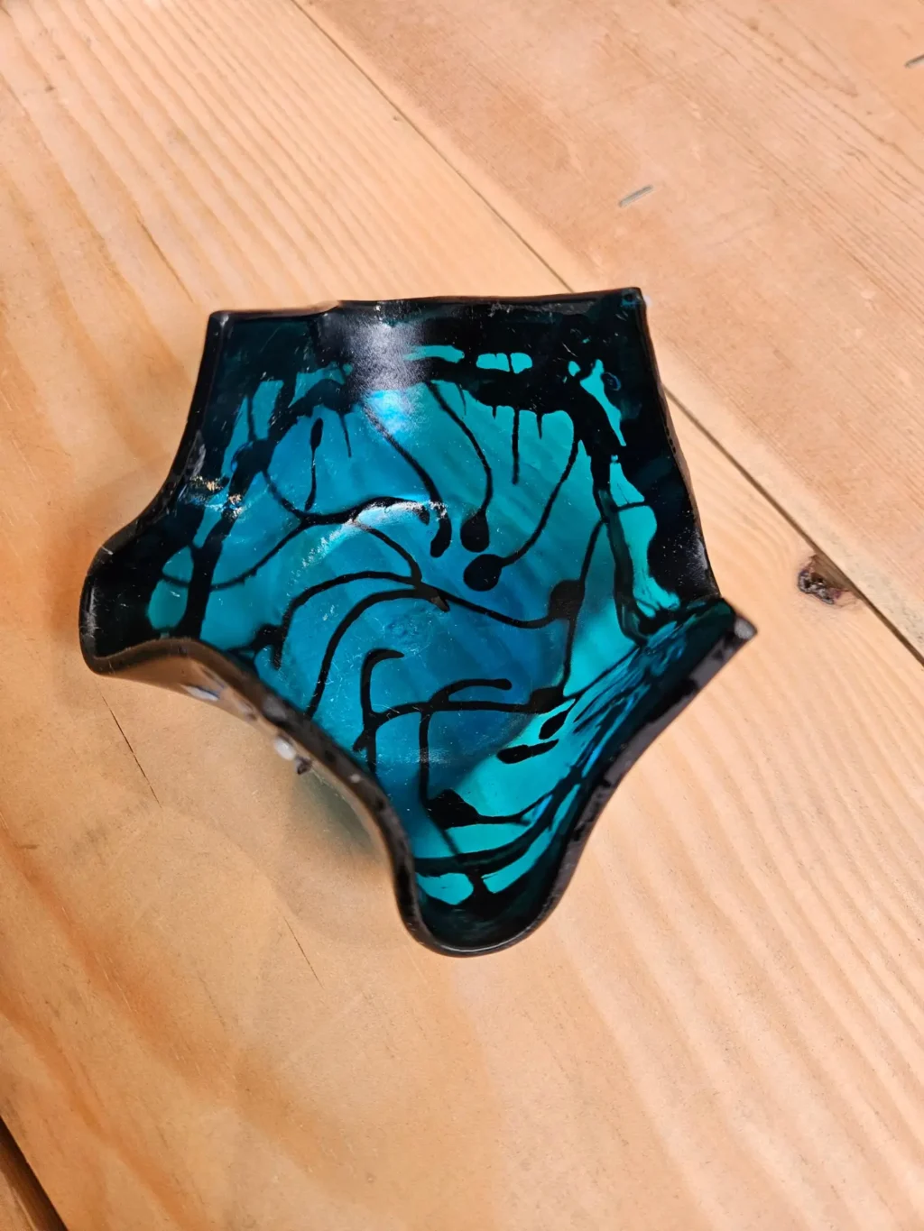 "Butterfly Dance" Votive Candle Holder 4" x 4" - Image 3