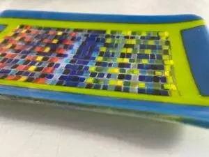 Colorful Mosaic Center Tray 6" x 10"