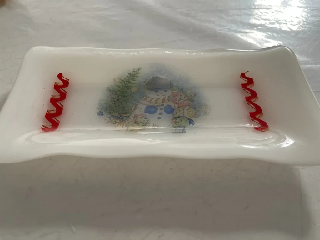 Snowman Tray 4" x 6" - Image 3