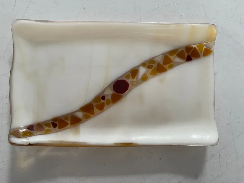 Small Dish 8″ x 4-1/2″ - Fused Glass