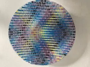 "Pixelated Prism" Bowl 16" Round