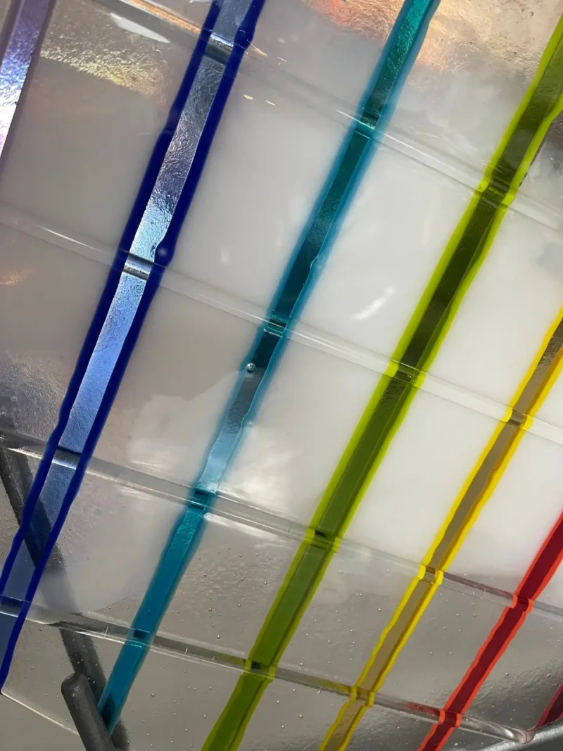 "Spectrum Slices" Wall Art 16" Round - Image 2