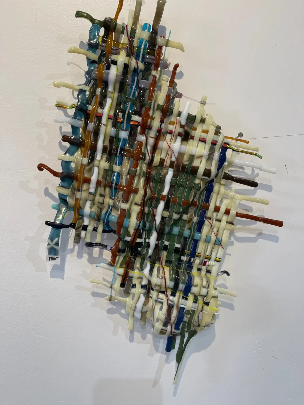 “Abstract Rhythms” Wall Art 20″ x 14″ - Fused Glass