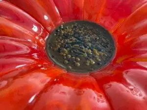 "Radiant Poppy" Bowl 12" Round - Image 3