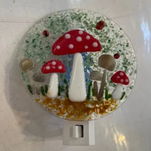 “Enchanted Forest” Night Light 4″ x 4″ - Fused Glass