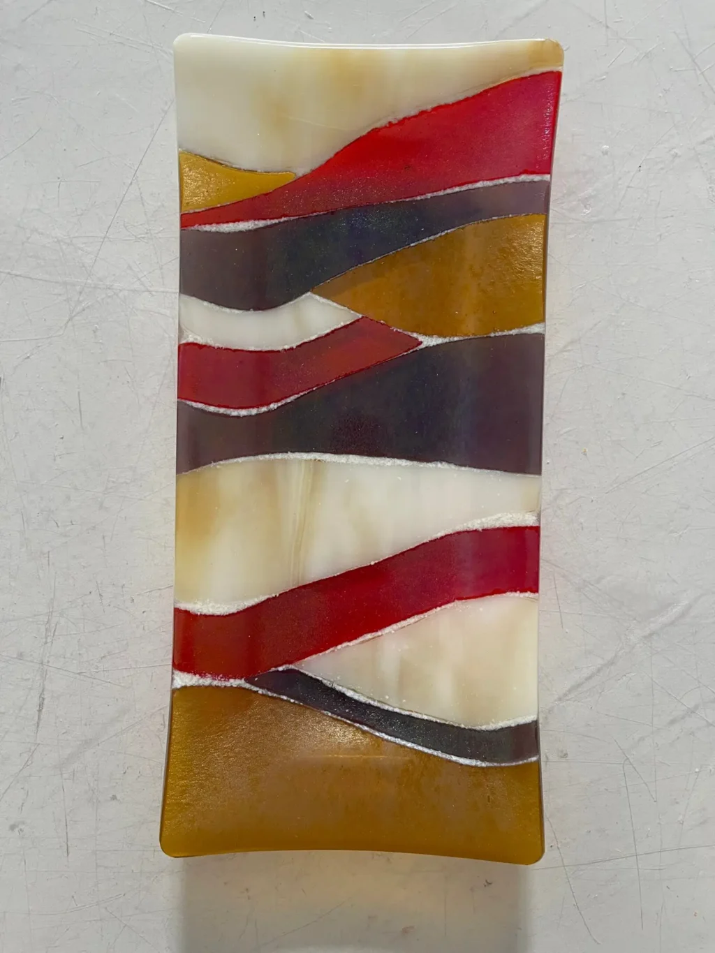 Spectrum Serenade 5″ x 10″ - Fused Glass