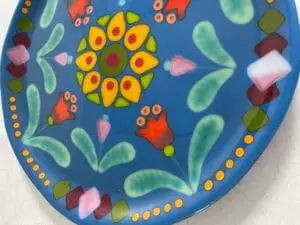 "Garden Fiesta" Platter 13" Round - Image 3