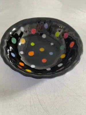 "Polka Dot Parade" Small Bowl 5" Round