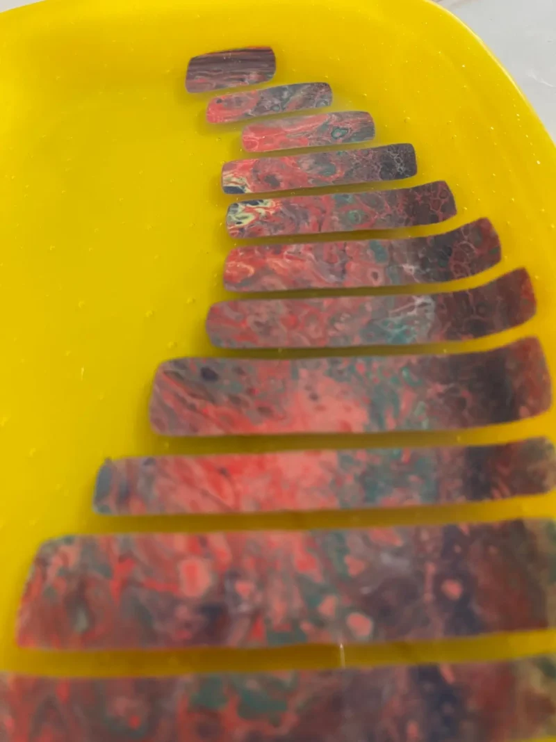 "Sunlit Gradient" Shallow Dish 5" x 9" - Image 3