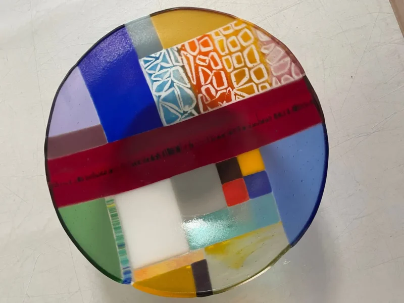 "Bold Patchwork" Bowl 10 1/2 " - Image 2