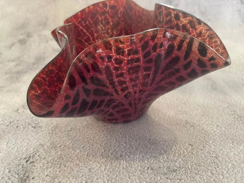 "Lava Wave" Vase 7" x 7" x 4" - Image 2