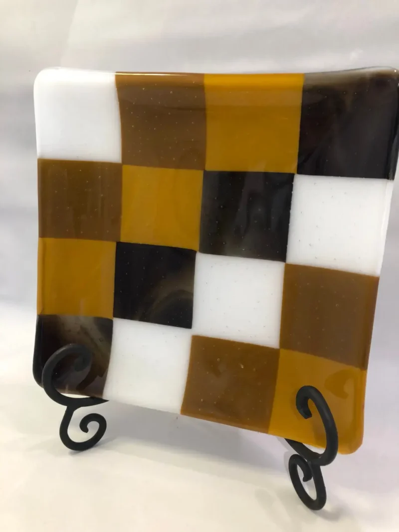 Checkered Roast - Fused Glass