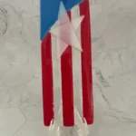 “Starlight Stripes” Light Catcher 2-1/2″ x 7″ - Fused Glass