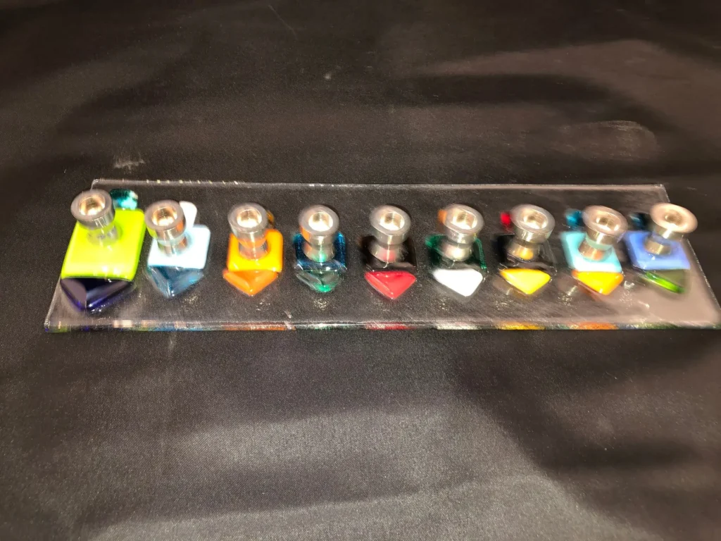 Menorahs - Fused Glass