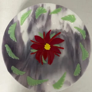 Petal Whirl Tray - Fused Glass