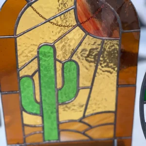 Desert Sunrise Panel - Stained Glass