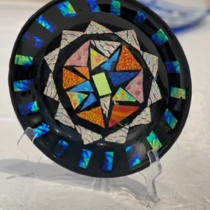 Dichroic Tray 10″ - Fused Glass