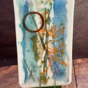 Watercolor Effects in Glass - Fused Glass