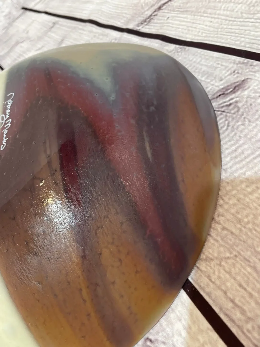 11" Fused Glass Bowl - Purples - Image 3