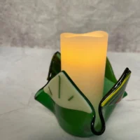 Spring Lantern Bloom - Fused Glass