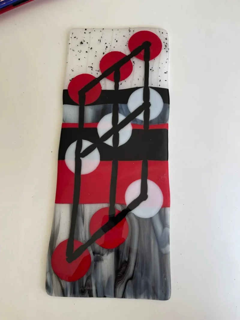 Black. Red, and White Wall Art 7" x 18" - Image 2