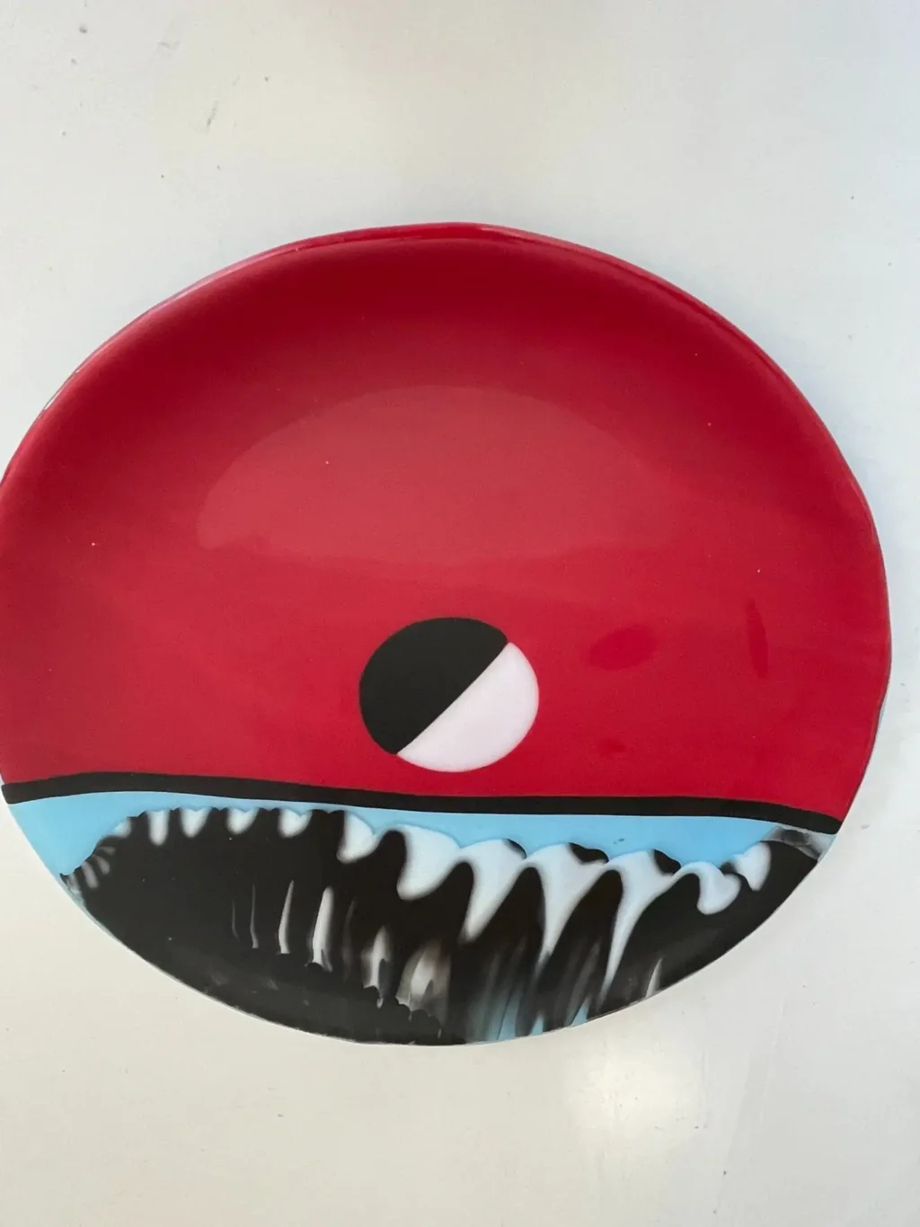 Moon over Miami 12″ Tray - Fused Glass