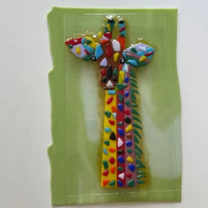 Fused Glass Giraffe Wall Art - Fused Glass