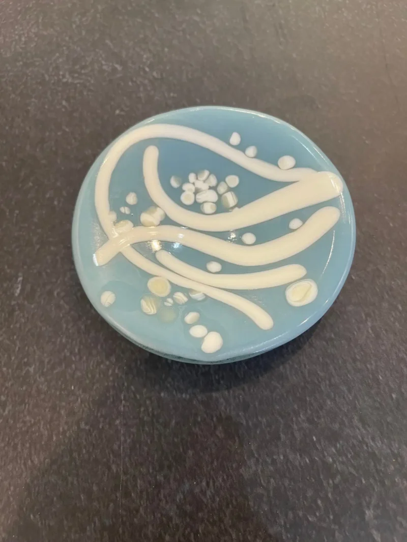 Blue and White Trinket Dish 3 1/2" - Image 3