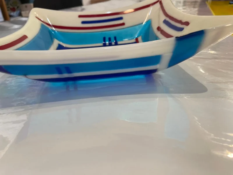 Red, White, and Blue 10" Square Bowl - Image 2