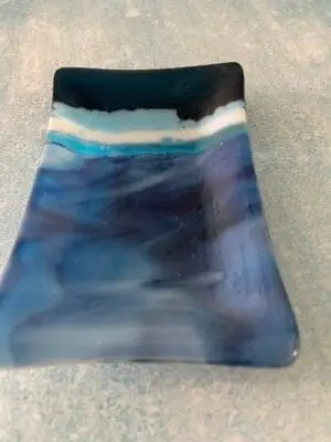 Blue and Black 4" x 6"