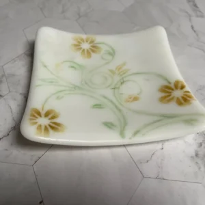 Flora the Flower Dish 6″ x 6″ - Fused Glass