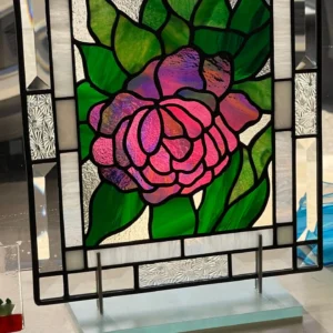 Stained Glass Blossom Radiance Panel - Stained Glass