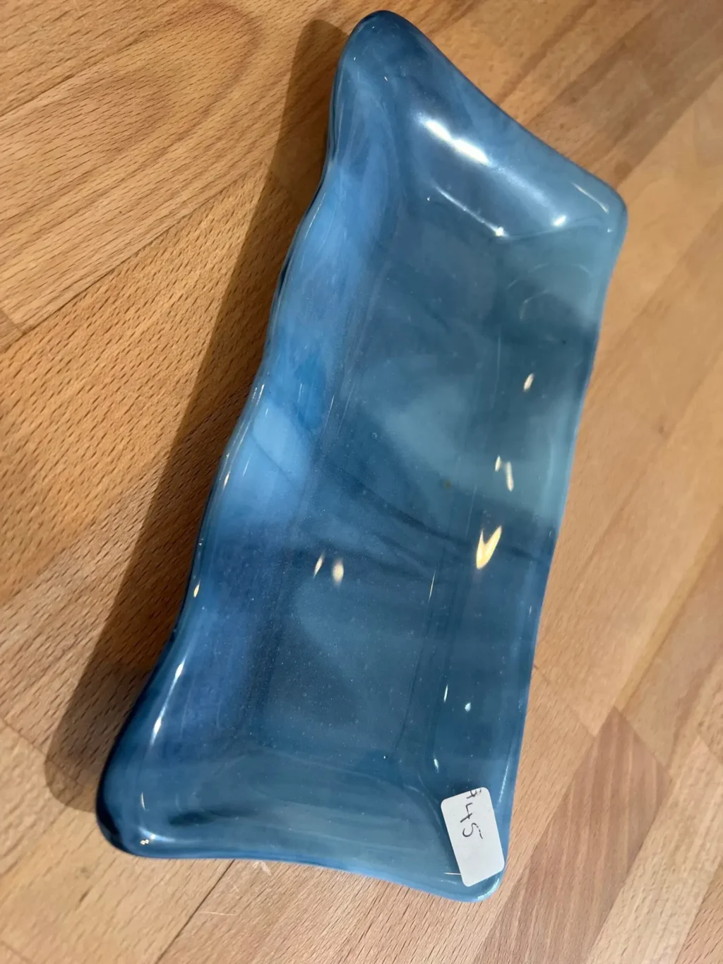 Medium Marbled Blue Tray - Image 2