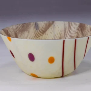 Dots and Lines Bowl - Fused Glass