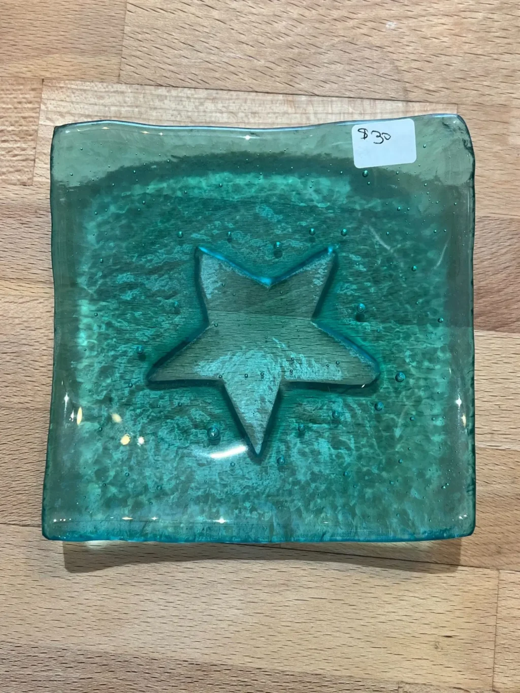 Transparent Star Trinket Dish - Fused Glass