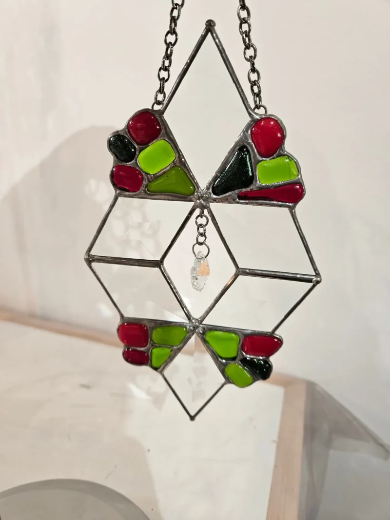 Holiday Jewel Stained Glass Panel - Stained Glass