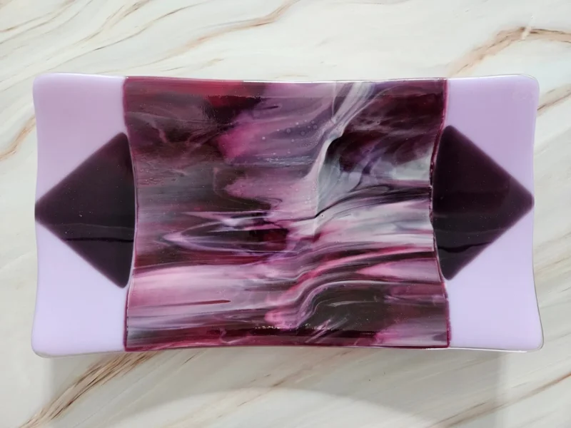 Purples Cascade - Fused Glass