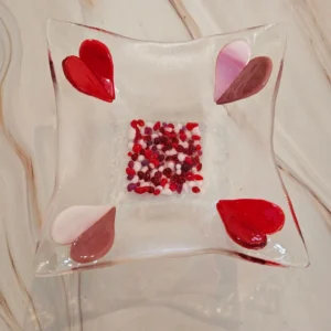 Hearts Aglow - Fused Glass