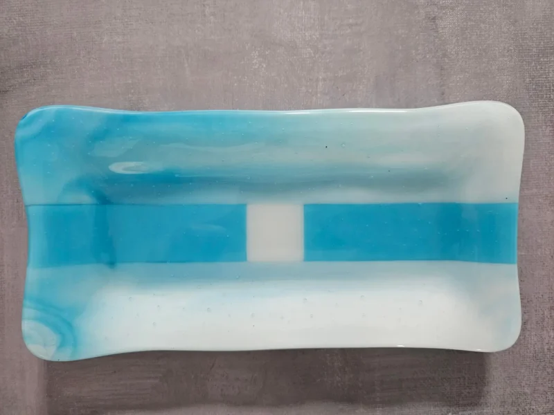 Crystal Waves - Fused Glass