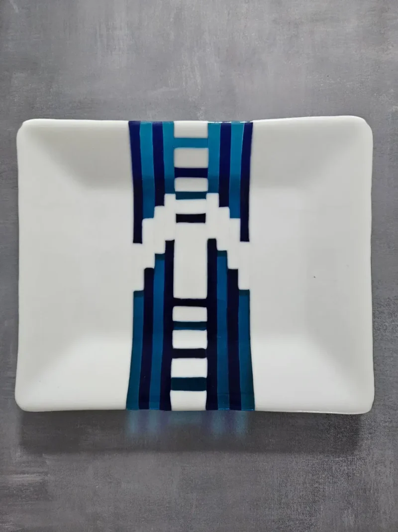 Ladder to Midnight - Fused Glass