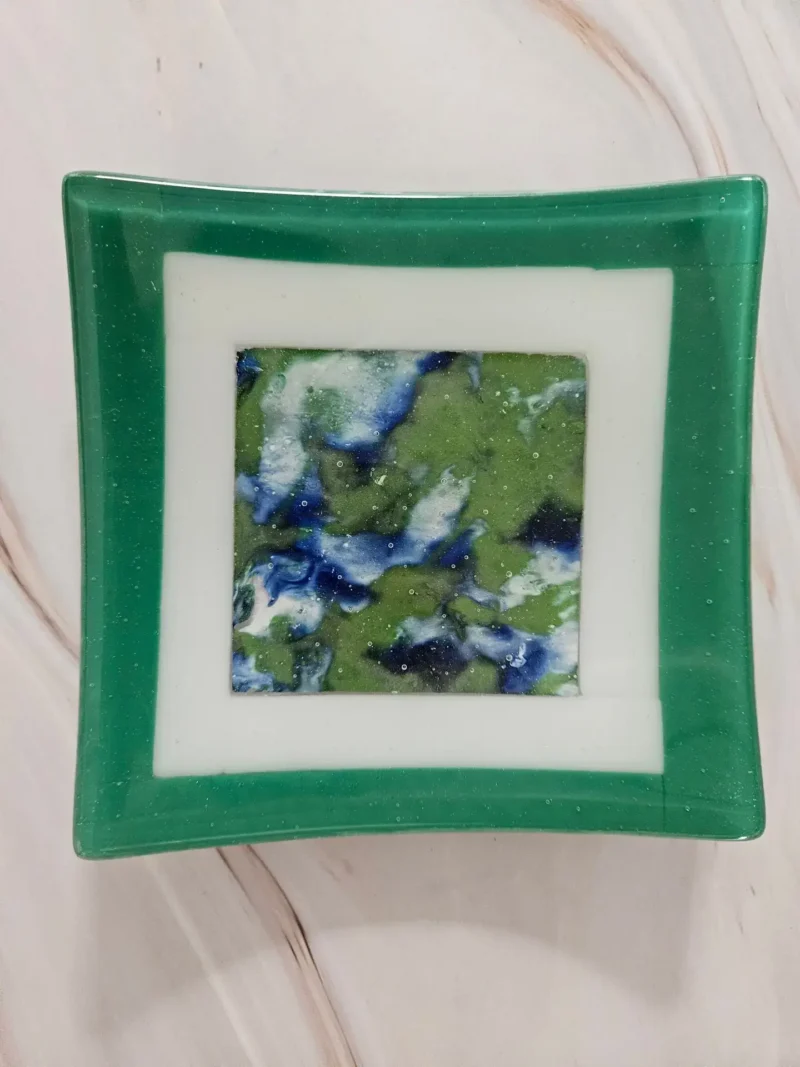 Forest Cascade - Fused Glass