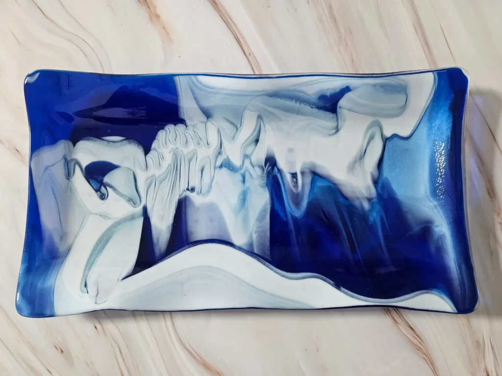 Ocean Whisper - Fused Glass