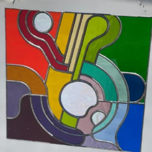 Chromatic Symphony Stained Glass Panel - Stained Glass