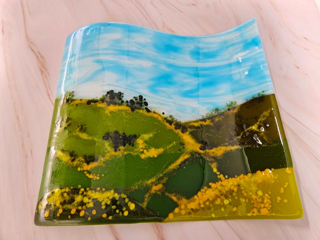 Rolling Hills Table Art Landscape - Image 2